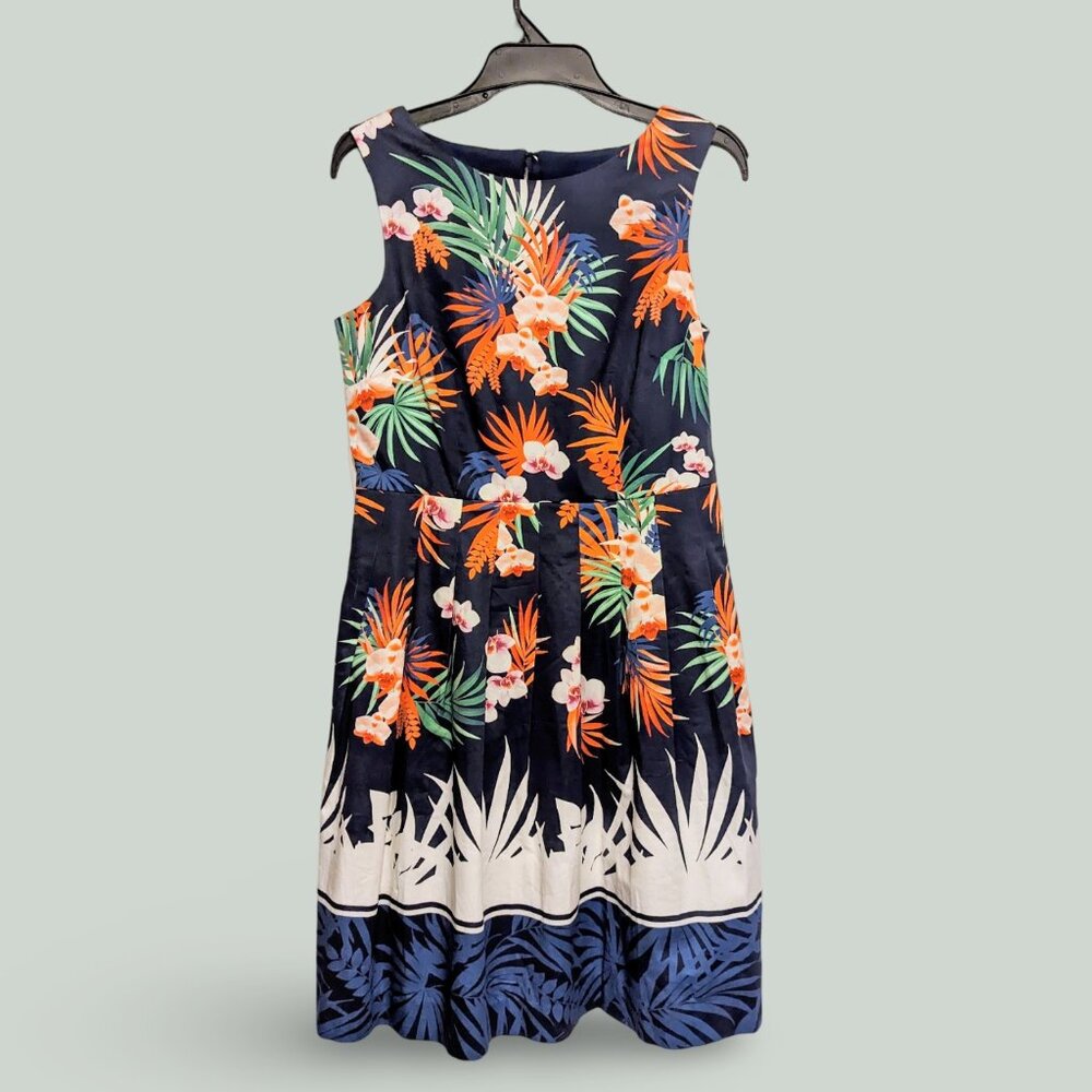 Talbot's tropical sleeveless dress size 6p